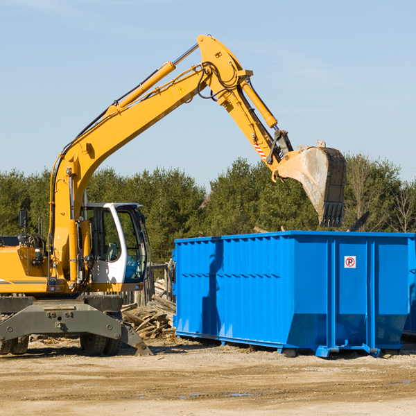 are there any restrictions on where a residential dumpster can be placed in Parsippany-Troy Hills